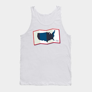 independence day USA map Tank Top